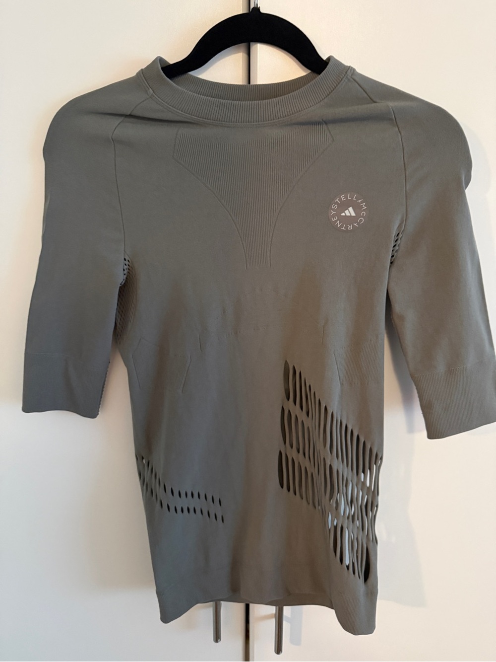 Adidas by Stella McCartney Olive Seamless Performance Top